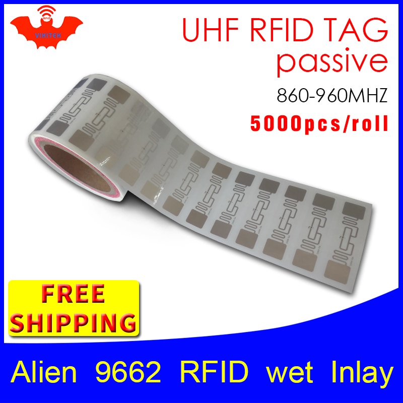 UHF RFID ± ƼĿ ܰ 9662   EPC6C 915mhz868mhz860-960MHZ Higgs3 5000pcs     RFID 